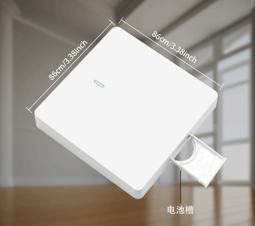 86 Type Wall Mounted Remote Control Switch Panel Smart Home Lighting Control Wiring Free True Fluorescent Strip 433M