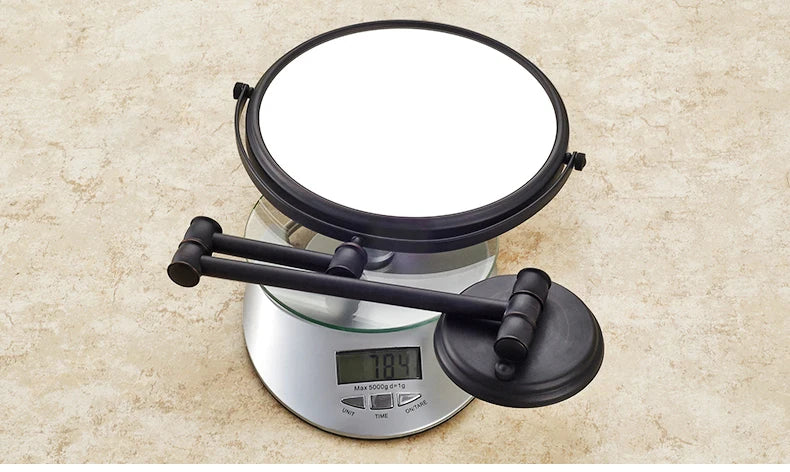 Bathroom Accessories Makeup Mirror Bath Mirror Antique Bronze Wall Mounted Magnifier Bathroom Mirrors Bathroom Hardware-80290