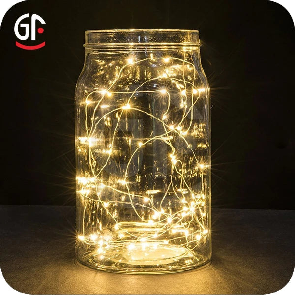 Battery Operated Copper LED Fairy String Light 3AA Waterproof Multi-color 2-4M Length Decorative Fairy Lights for Christmas