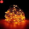 Holiday Living Lights Camping Light Rechargeable Solar 110M Led Flexible LED Copper Wire Christmas Fairy Solar String Lights