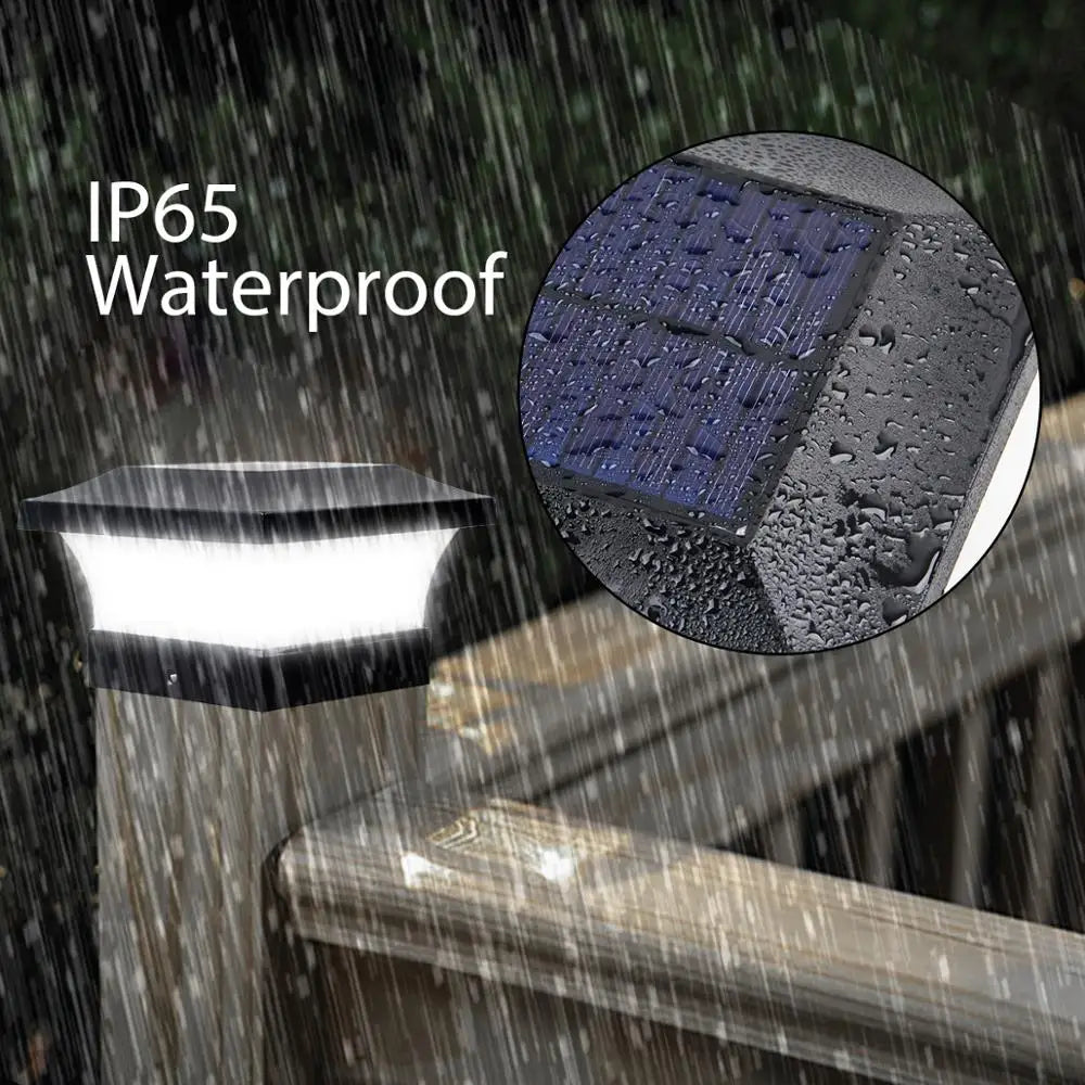 2pcs Solar Light Fence Light IP65 Outdoor Solar Lamp For Garden Decoration Gate Fence Wall Courtyard Cottage Solar Lamp