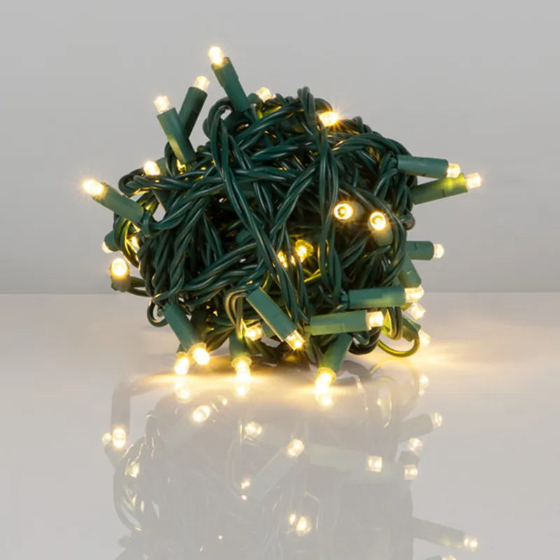 IP65 10m 100leds Solar String Lights Flexible LED Copper Wire Lights Christmas String Lights