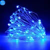Holiday Living Lights Camping Light Rechargeable Solar 110M Led Flexible LED Copper Wire Christmas Fairy Solar String Lights