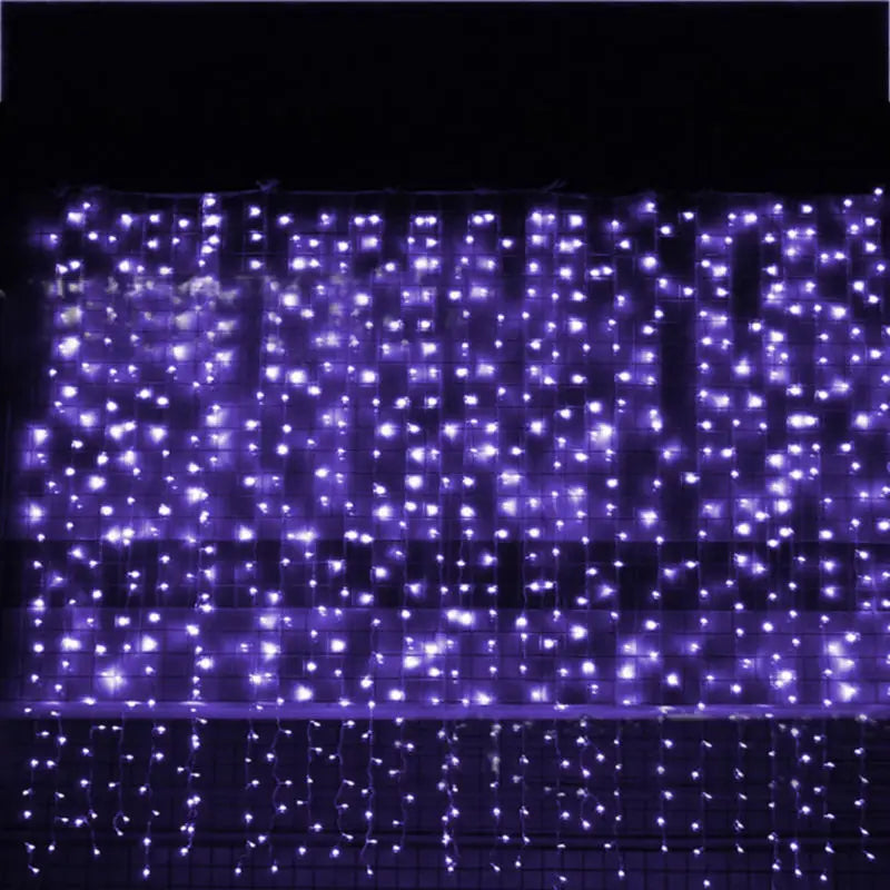 3*3m 300 LED Window Curtain Christmas Decoration Fairy Lights for Wedding Party Home House Decorate