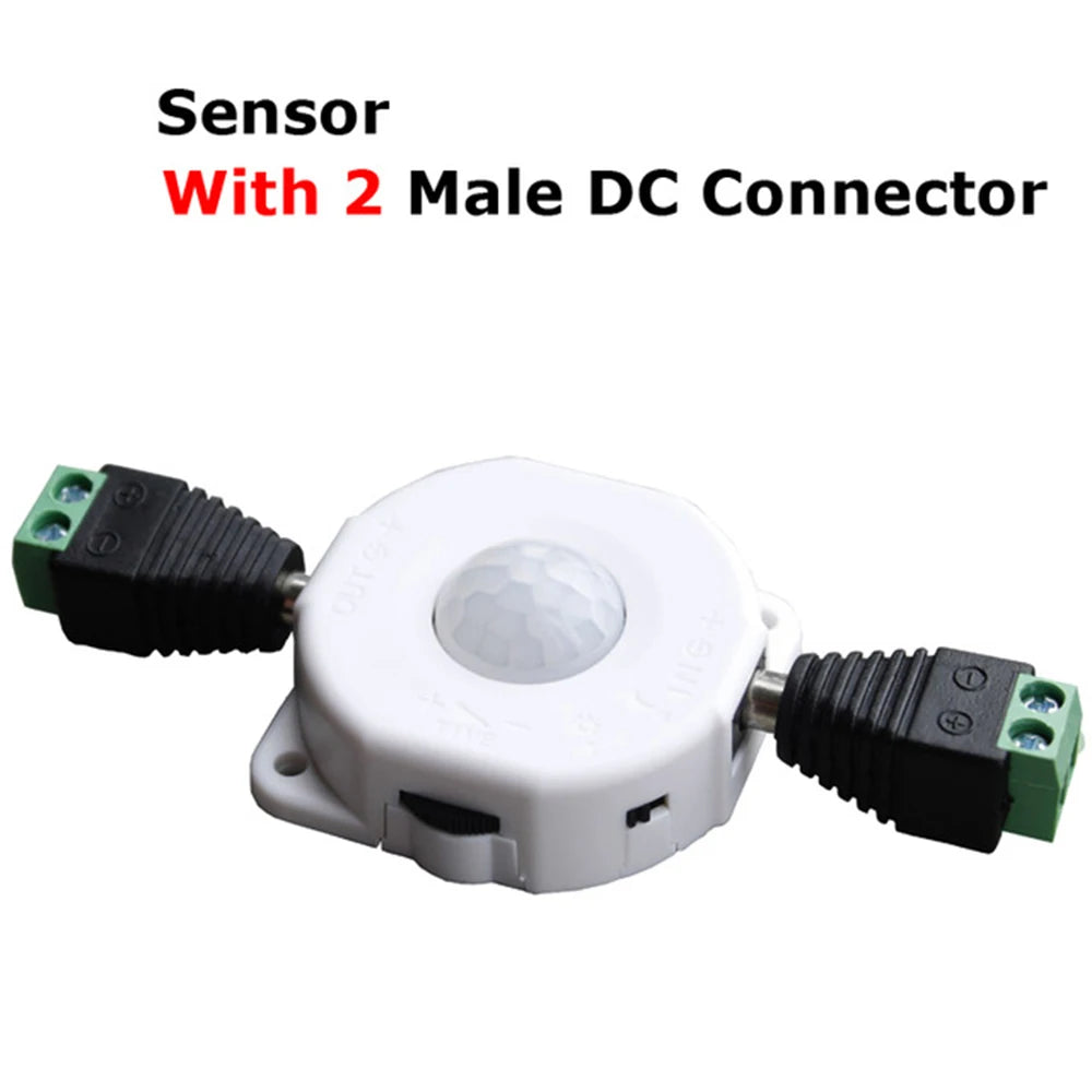 Motion Sensor Light Switch DC 5V 12V 24V Movement Automatic Infrared 12V Sensor Motion Adjustable Timer Detector LED PIR Switch