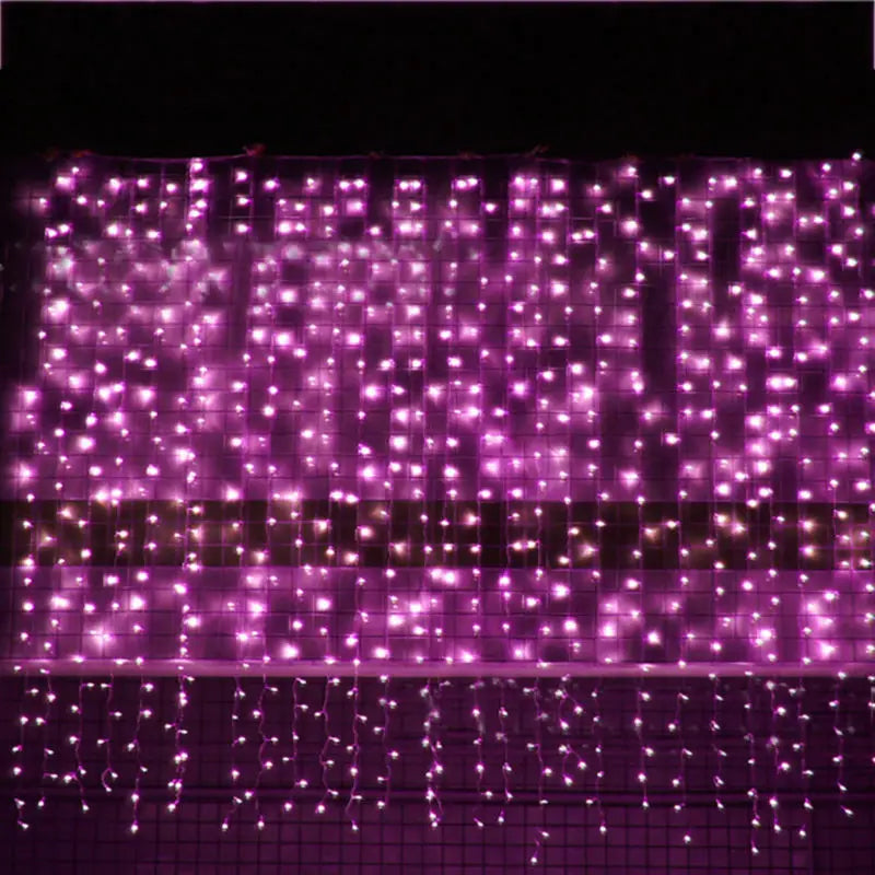 3*3m 300 LED Window Curtain Christmas Decoration Fairy Lights for Wedding Party Home House Decorate