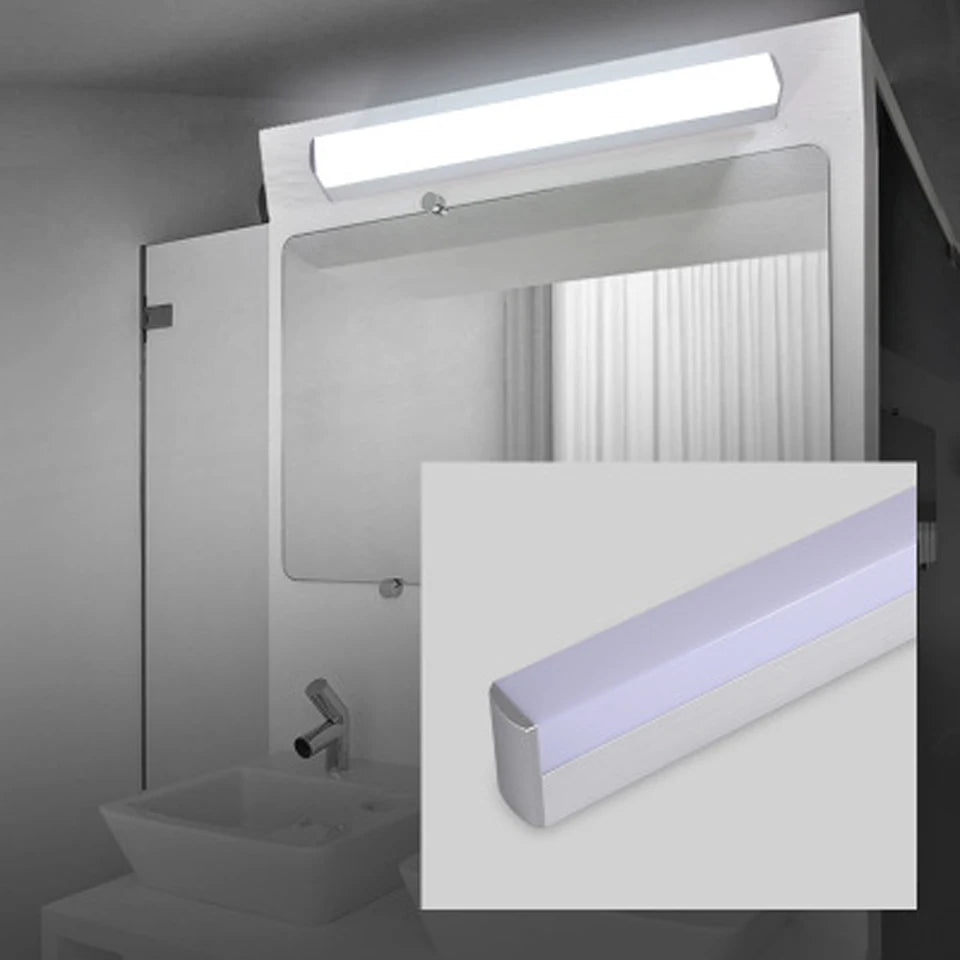 Modern Bathroom Vanity Lights LED Light 12W 25CM 16W 40CM 22W 55CM AC85-265V Front Mirror Toilet Wall Lamp Fixture Waterproof
