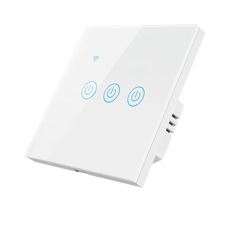 Touch Panel Wall Wifi Smart Home Lighting Timing Switch Voice Control 1 Button Black/Golden/White With APP Alexa Use