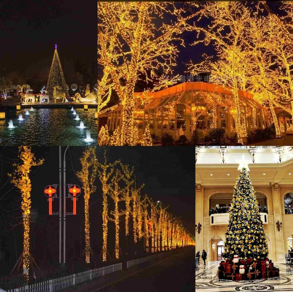 Solar Christmas Outdoor Waterproof Garden String Lights 72FT 200 LED 8 Modes Fairy Lights for Xmas Yard Porch Camping Decoration