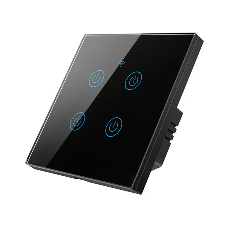 Touch Panel Wall Wifi Smart Home Lighting Timing Switch Voice Control 1 Button Black/Golden/White With APP Alexa Use