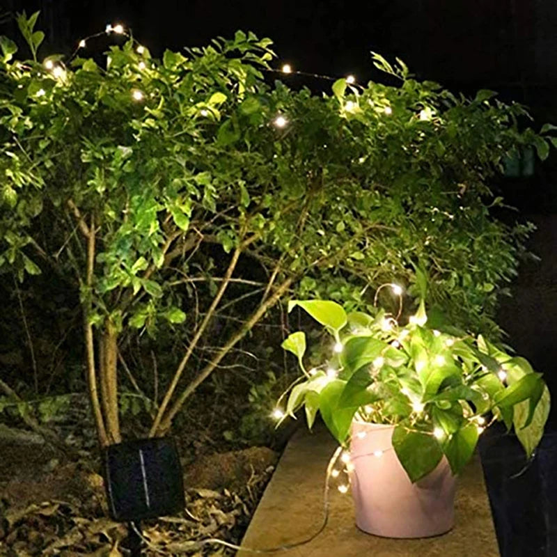 Solar String Fairy Lights Waterproof Garland Solar Power Lamp Christmas for Garden Decoration Solar Garden Lights Outdoor
