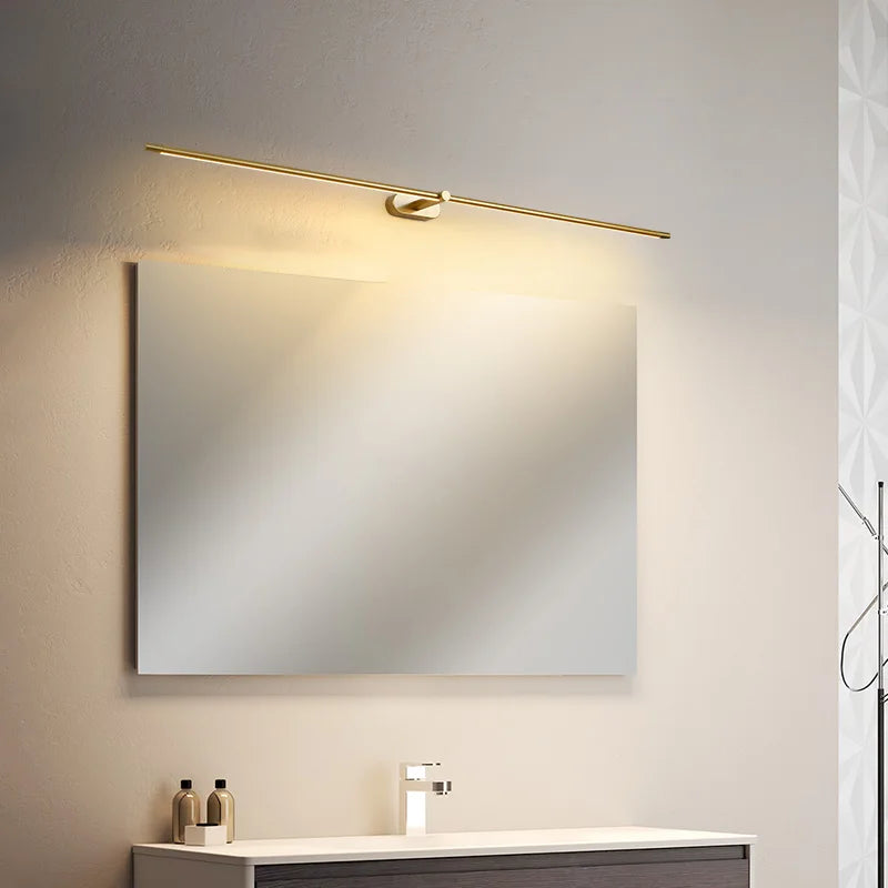 Modern Led Mirror lights lamp for mirror bathroom wall lamp sconce Length680/980mm White/Black/Gold Color Finished
