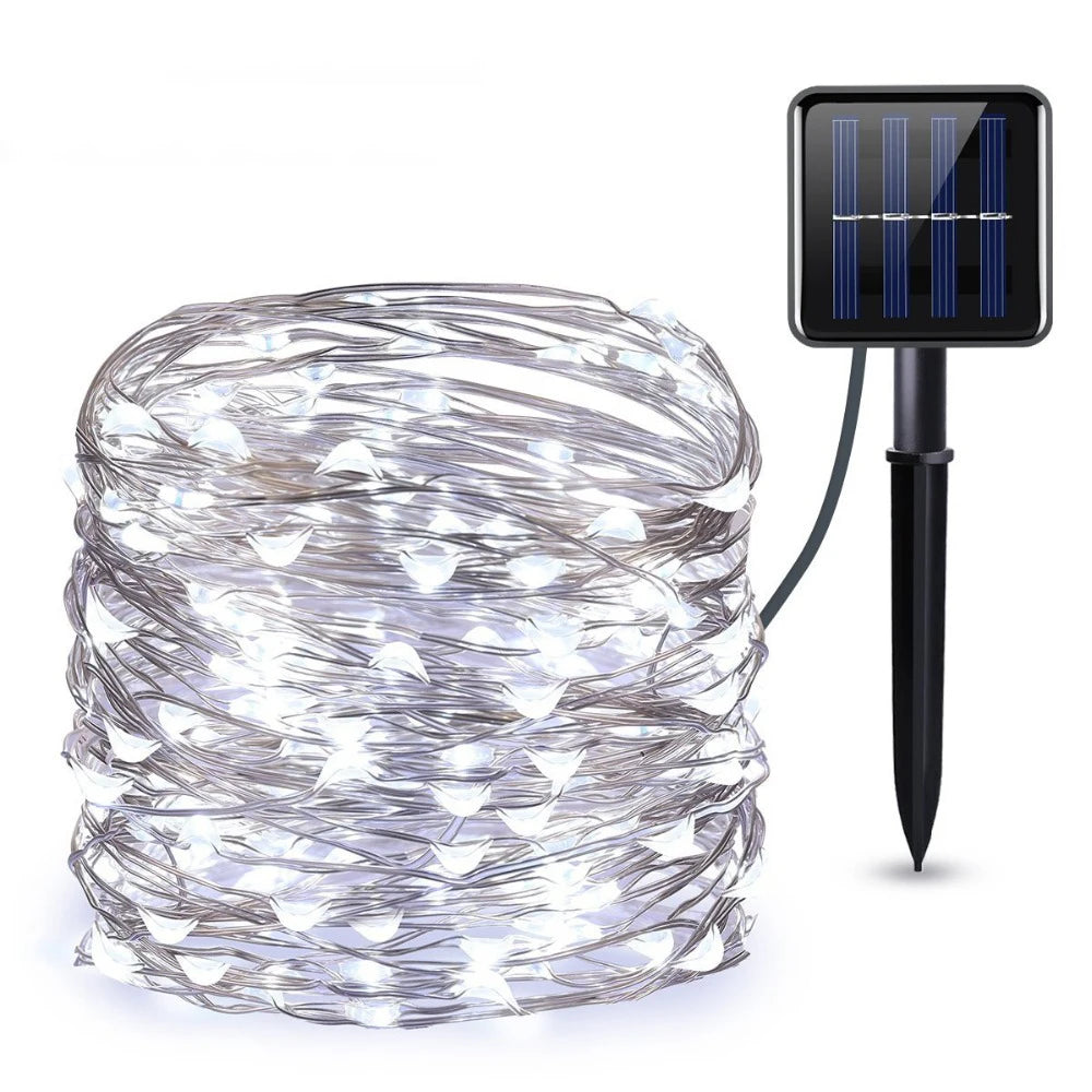 Solar String Fairy Lights Waterproof Garland Solar Power Lamp Christmas for Garden Decoration Solar Garden Lights Outdoor