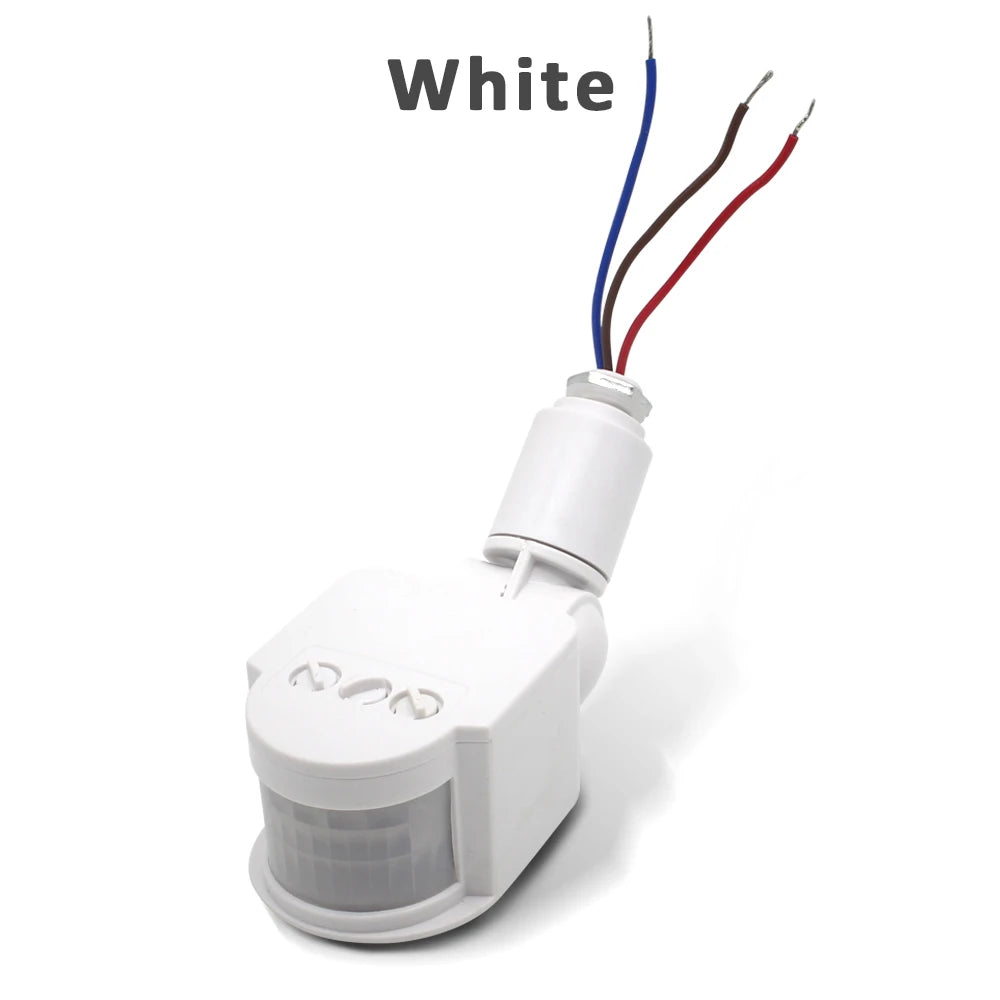 Motion Sensor Switch 220V 110V 12V LED Light PIR Timer Wall Mounted Automatic Infrared Movement Detector Auto On Off Outdoor