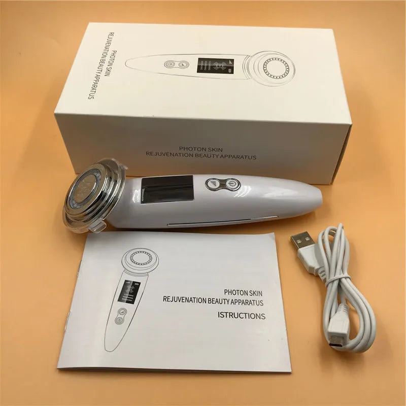 High Frequency Handheld Electric Wrinkle Tightening Skin Care Beauty Meter with Face & Neck Treatment