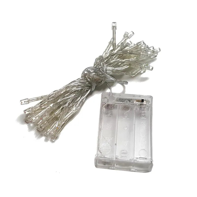 Multicolor Battery Powered 2M Led Twinkle Fairy Lights for Christmas Garland Tree Decoration