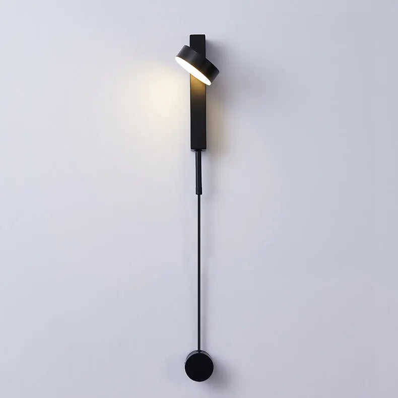 Led indoor wall lamps rotation dimming switch led wall light modern stai wall deco wall sconce livingroom golden led luminaire