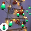Snowmen Bells Christmas Trees Santa Claus Battery String Lights  Indoor Outdoor Fairy Lights for Holiday Party Room