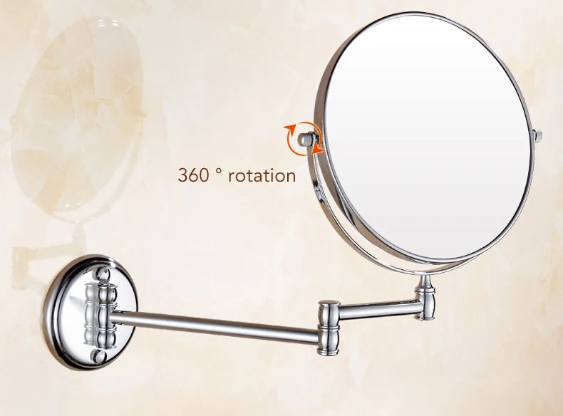 Bathroom Accessories Makeup Mirror Bath Mirror Antique Bronze Wall Mounted Magnifier Bathroom Mirrors Bathroom Hardware-80290