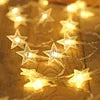 3M 6M 1.5M LED String Lights Ramadan Star Moon Fairy Lights for Christmas Eid Mubarak Decorations IP44 Rated Festive Home Decor