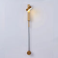 Led indoor wall lamps rotation dimming switch led wall light modern stai wall deco wall sconce livingroom golden led luminaire