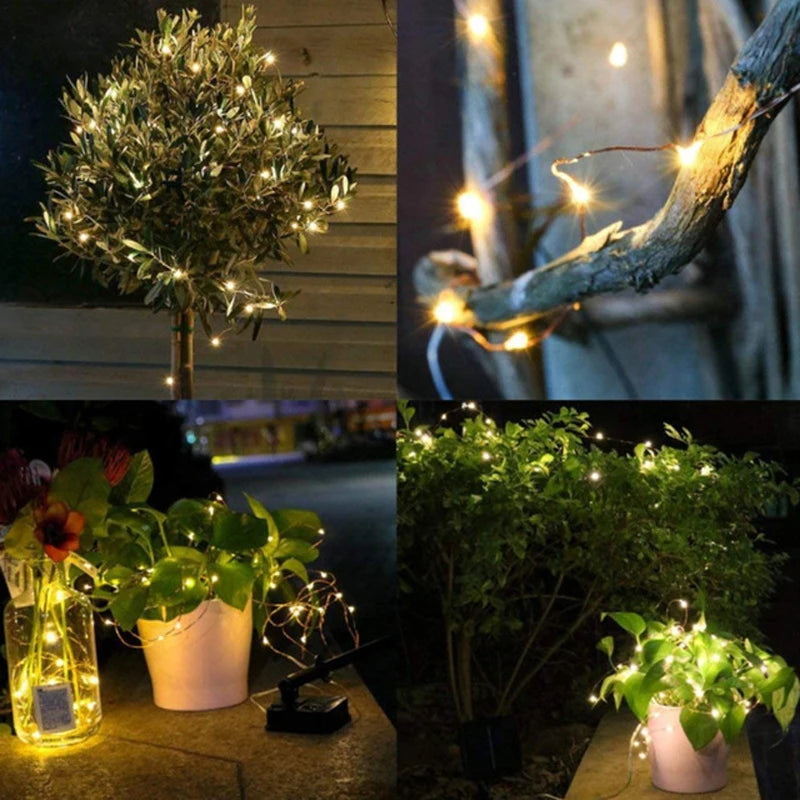 Solar String Fairy Lights Waterproof Garland Solar Power Lamp Christmas for Garden Decoration Solar Garden Lights Outdoor