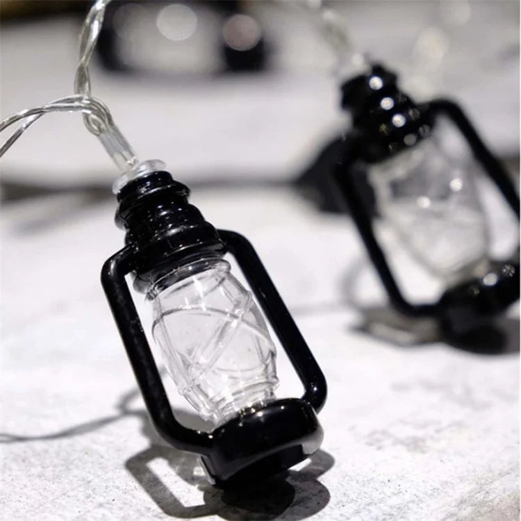 10/20 Led Fairy Lights Retro Kerosene Lamp LED String Lights Christmas Light Battery Powered Outdoor Yard Home Party Decoration