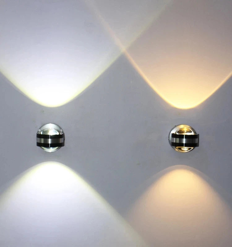 Indoor Wall Lights 2W 6W Wall Lamp Led Up and Down Lights Internal Wall Lighting for Living Room Hallway Corridor Bedrooms