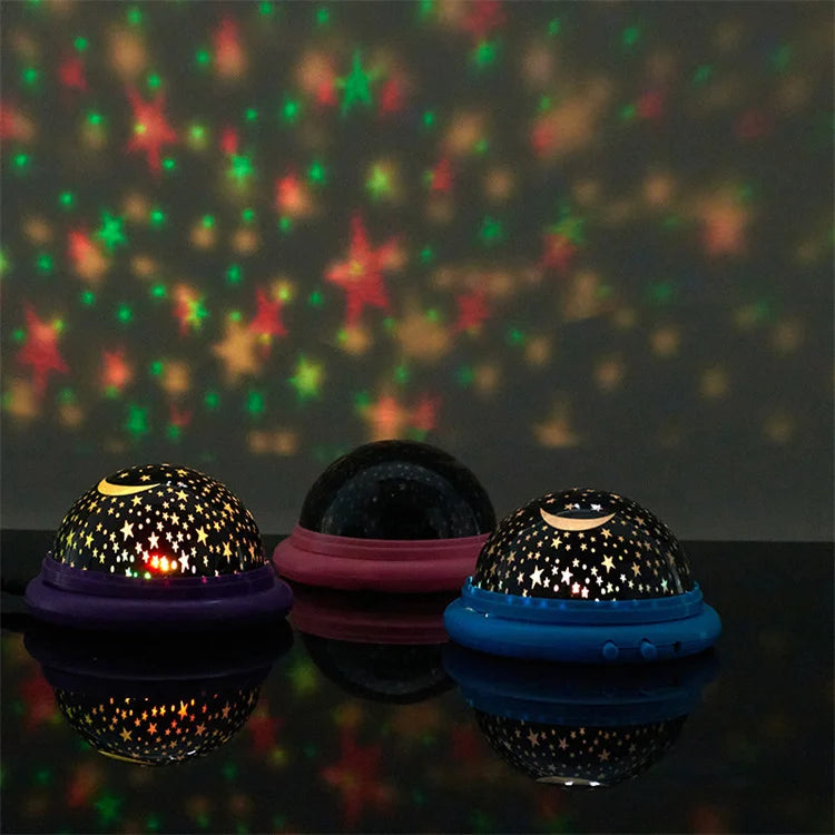 Fairy Lights Kids Bedroom Decoration 3D Sky Moon Star Master Projector Night Light Factory Decor Room Kid