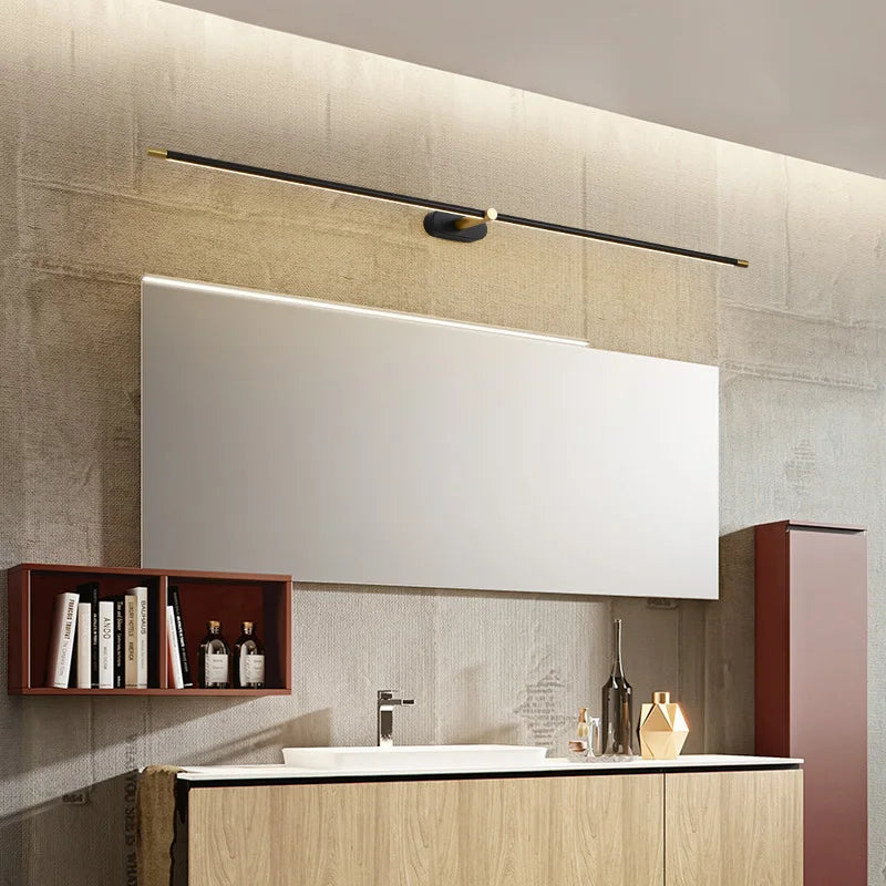 Modern Led Mirror lights lamp for mirror bathroom wall lamp sconce Length680/980mm White/Black/Gold Color Finished