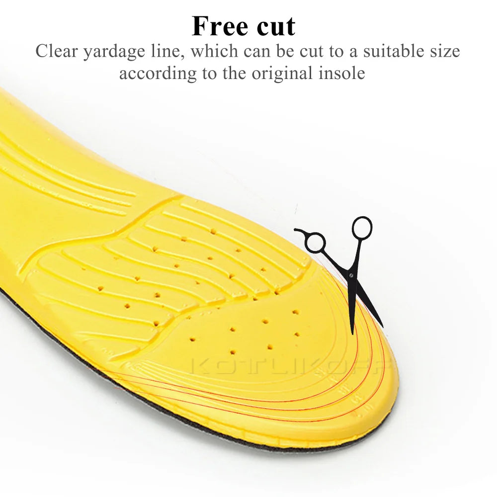 Running Sport Basketball Insoles For Feet Deodorant Breathable Sneaker Inserts Cushion Memory Foam Shoe Insole Unisex 1 Pairs