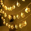 3M 6M 1.5M LED String Lights Ramadan Star Moon Fairy Lights for Christmas Eid Mubarak Decorations IP44 Rated Festive Home Decor