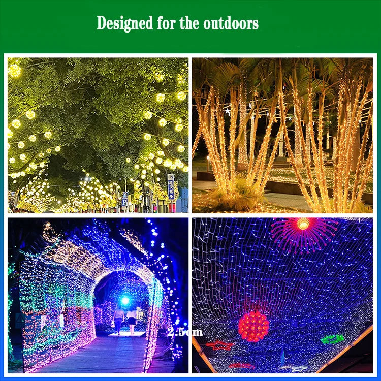 Aoying 12V 5 Spacing Fairy String Lights Waterproof Indoor Outdoor Decorative Fairy Lights for Garden