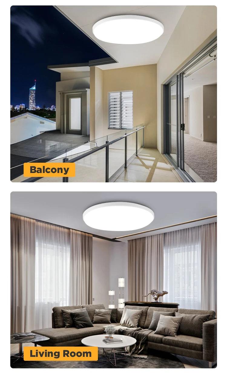 Modern Ceiling Lamp 220V Dustproof Led  Ultra-thin Ceiling Chandelier for Indoor Living Room Bedroom Decorative Ceiling Light