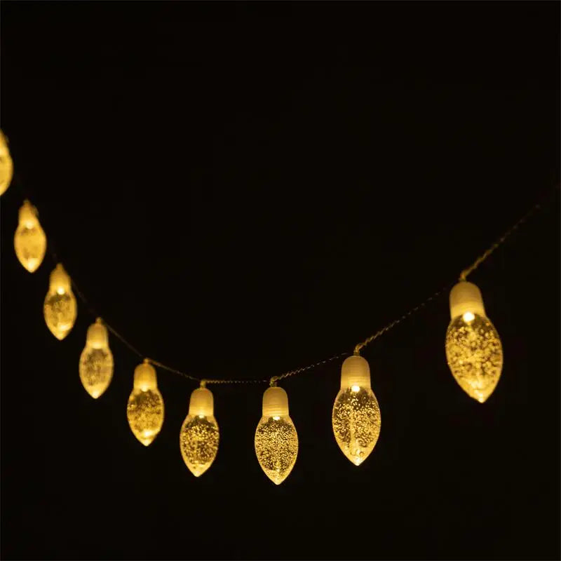 13Ft  Big Bubbles Pinecone Led String Lights  20 LED Fairy Lights Battery Operated with 2 Modes Indoor  Decorations