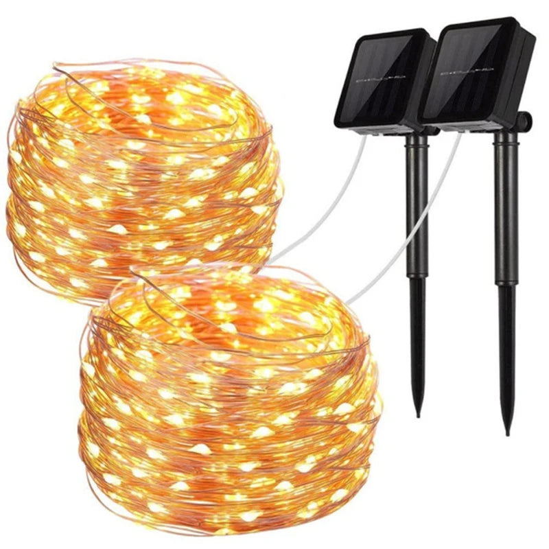 Solar String Fairy Lights Waterproof Garland Solar Power Lamp Christmas for Garden Decoration Solar Garden Lights Outdoor