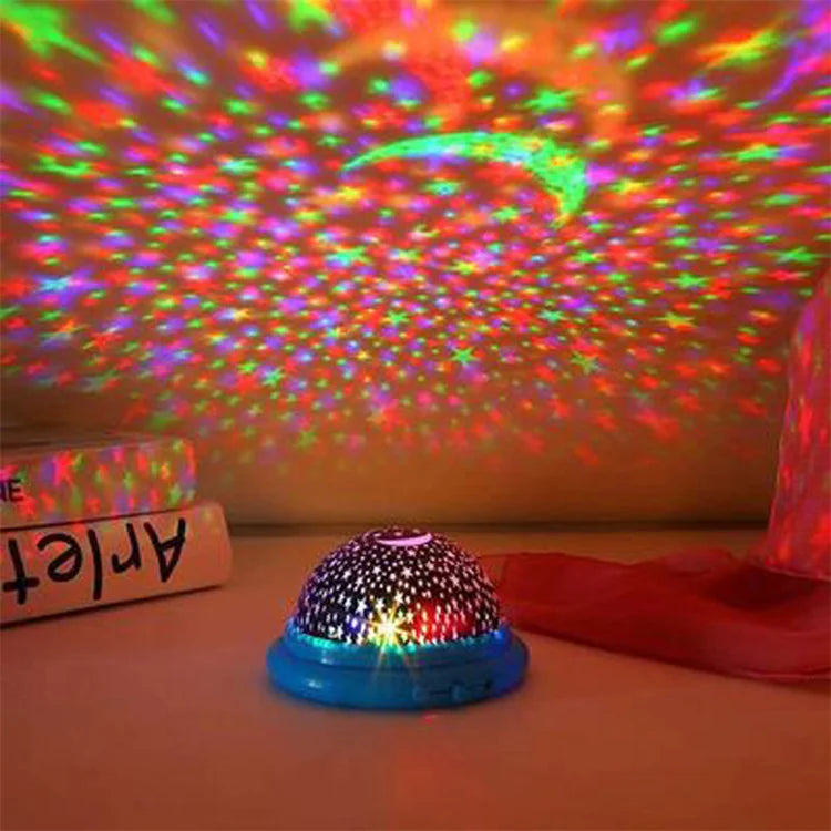 Fairy Lights Kids Bedroom Decoration 3D Sky Moon Star Master Projector Night Light Factory Decor Room Kid