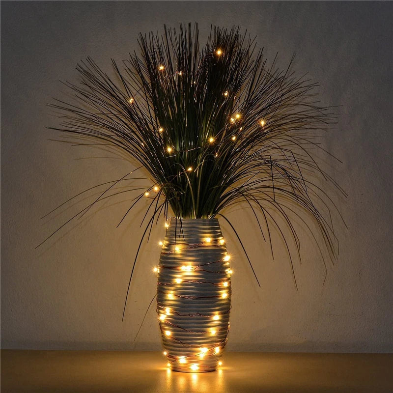 10 LED CR2032 Battery Button Operated Fairy Lights Mini Copper Wire String Lights for DIY Home Wedding Holiday Party Christmas