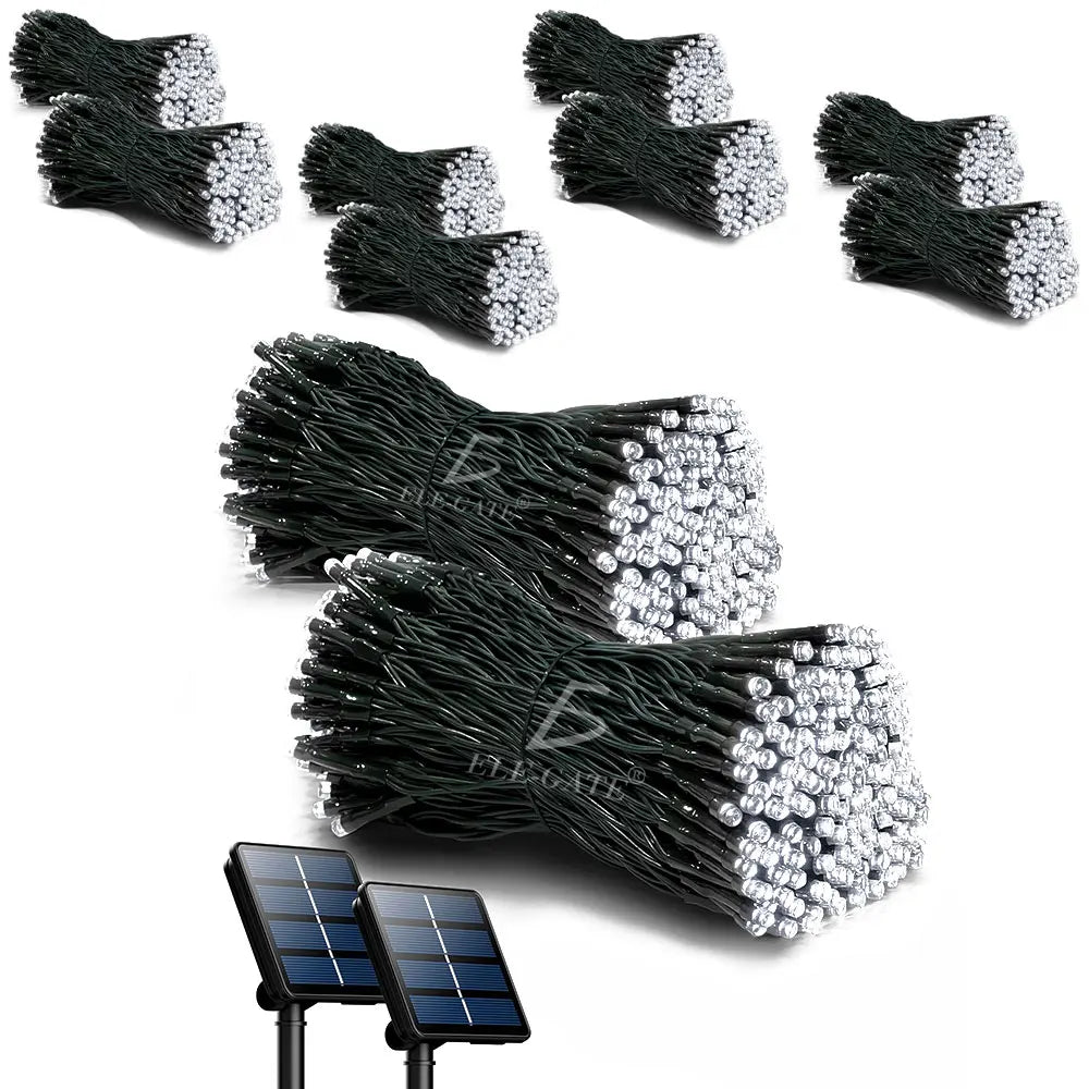 ELEGATE B3054 IP68 30 Meter Solar String Lights with 300 LED Lights High CRI 90 Christmas Outdoor Use Made in Mexico