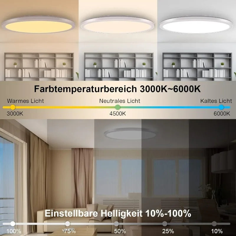 Smart Tuya RGB Ceiling Light with Backlight Bluetooth APP Remote Control Dimming Living Room Bedroom Home Decor Led Ceiling Lamp