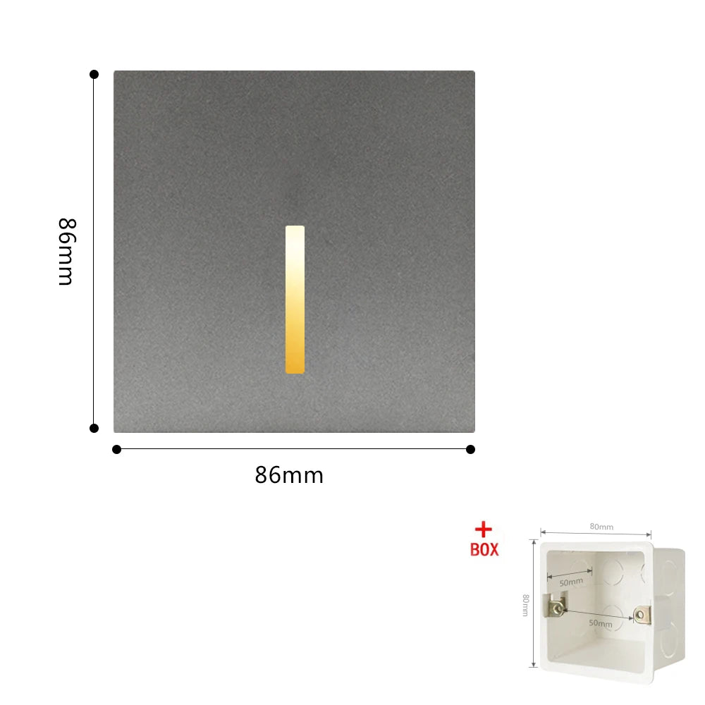 Smart Wall Lamp Pir Motion Sensor footlight Stair Wall Light Led Night light Indoor Lighting for Room Decor Hall Kitchen Bedroom