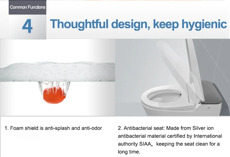 Bathroom New Design Smart Toilet Cleaning Automatic Intelligent Toilet Smart Toilet Floor Mounting