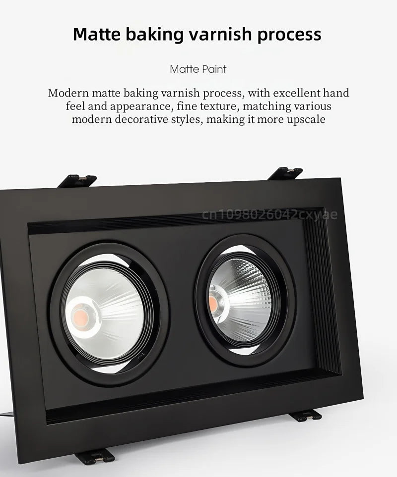 Dimmable LED downlights, COB spotlights, 10W, 20W, 30W, ceiling anti-glare, living room and kitchen indoor lighting