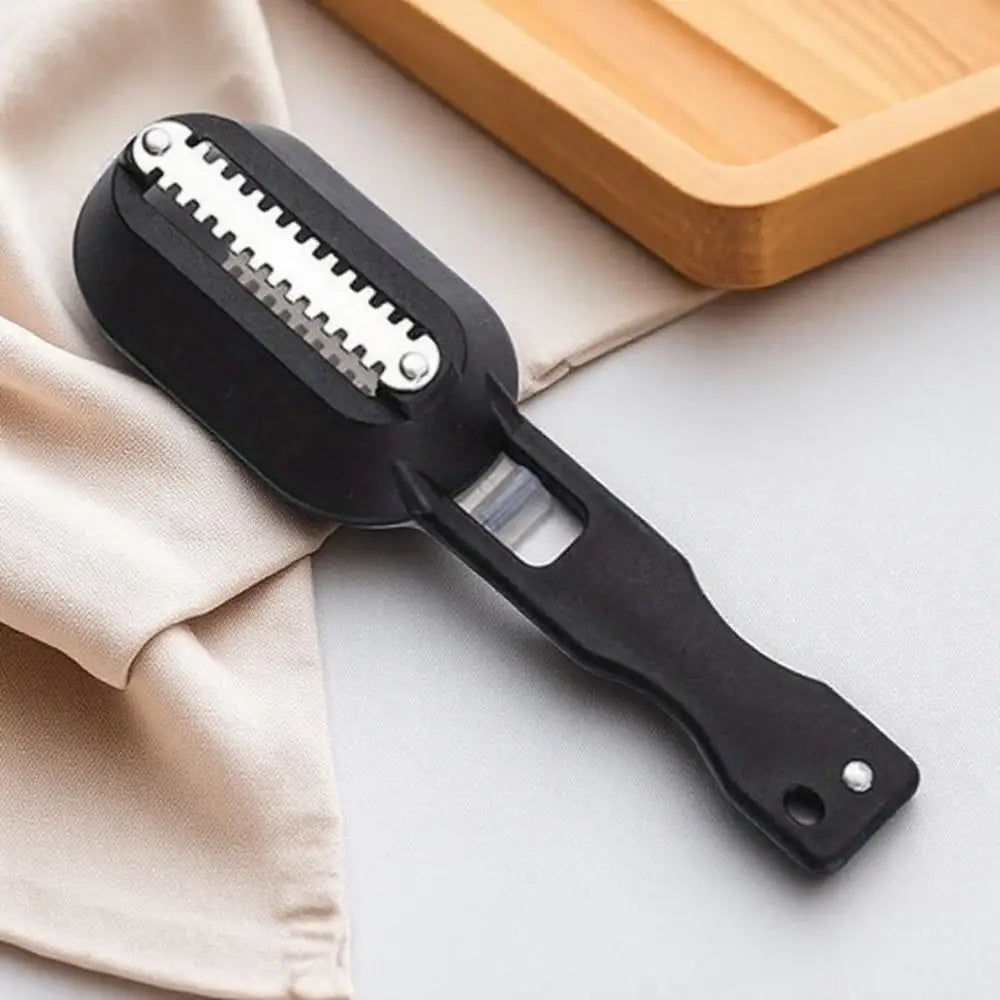 Fish Skin Brush Fast Fish Scale Remover Scraper Planer Tool Fish Scaler Fishing Knife Cleaning Kitchen Cooking Accessories