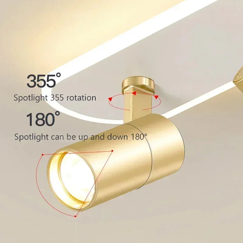 Modern LED Ceiling Lights with Spotlight Aisle Chandelier for Living Room Hallway Cloakroom Lamps Home Indoor Lighting fixtures