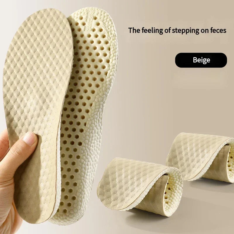 1Pair Memory Foam Insoles for Basketball Sports Shoes Shock Absorption Non-Slip Soft Shoe Sole Comfortable Foot Support