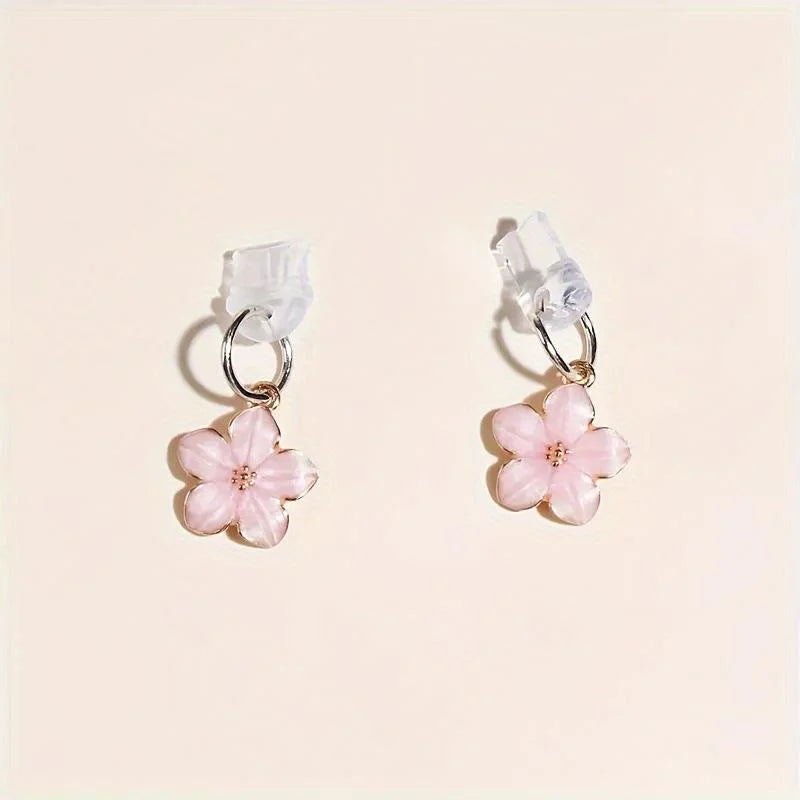 Sakura Flowers Phone Dust Plug Accessories Decoration Hanging Pendant For IPhone For Type-C Charging Port
