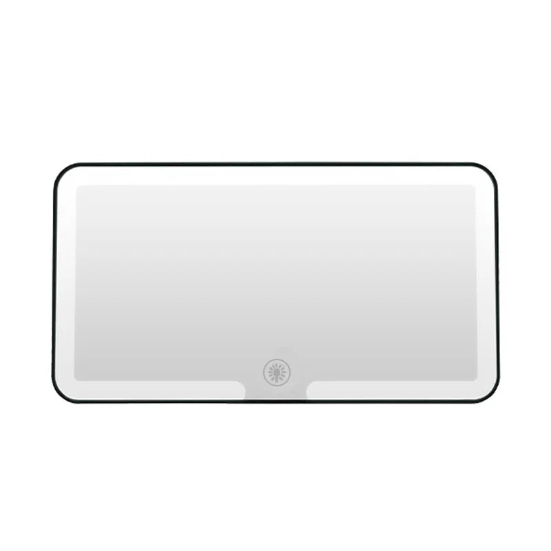LED detachable car vanity mirror with light - convenient passenger side interior vanity mirror, car mirror hanging accessory