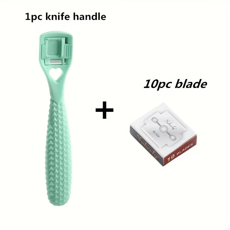 10 Blades + 1 pc Foot Care Tools for Removing Dead Skin And, Foot Grinding Tools, Foot Skin Tools, Sole And Heel Scrapers