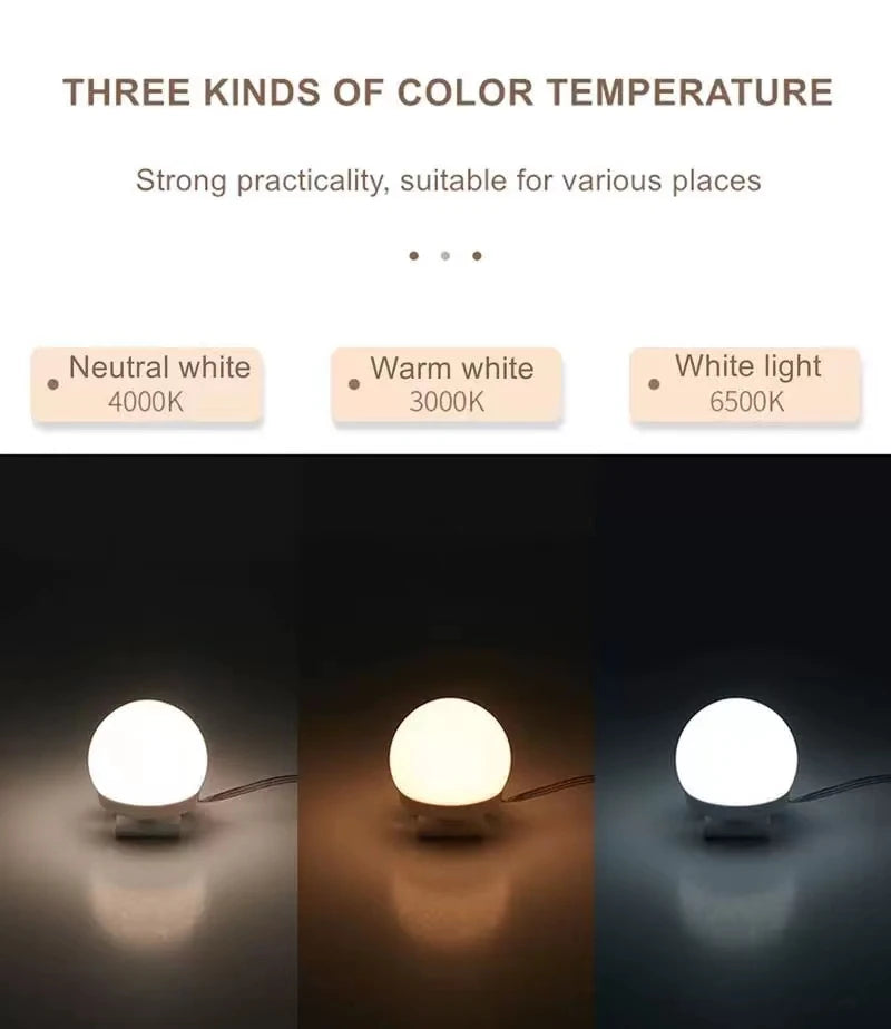Makeup Mirror LED Light Bulbs Vanity Lights USB 12V Bathroom Dressing Table Lamp Dimmable LED Vanity Light For Mirror Light
